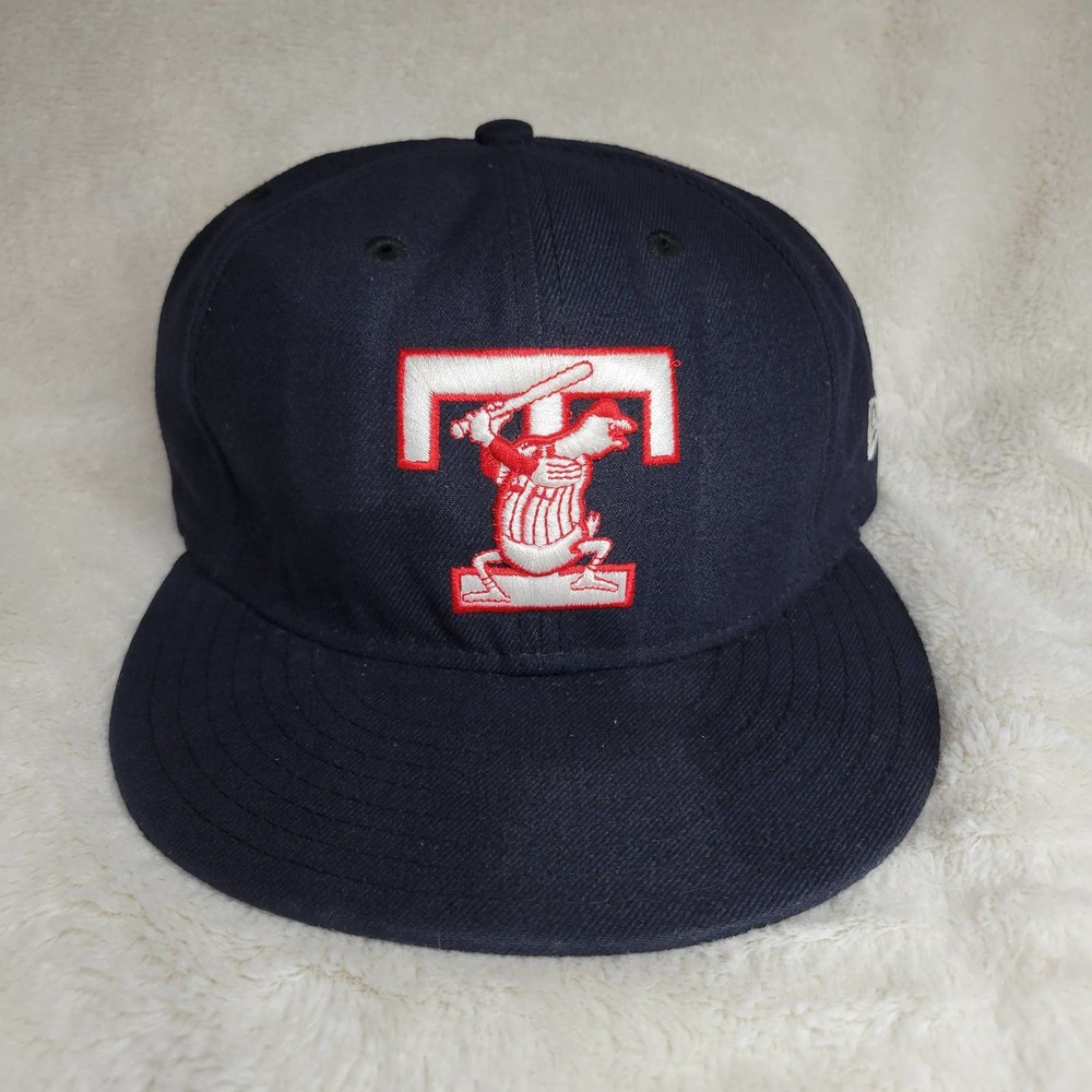 New Era 59FIFTY Toledo Mudhens MiLB Baseball Cap Fitted Hat Triple-A✨️sz 7 - Picture 13 of 16